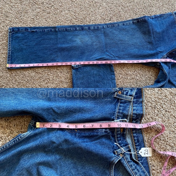 Levi’s Vintage 517 Bootcut High Rise Rigid Denim Dark Blue Wash 33” waist - Picture 5 of 9